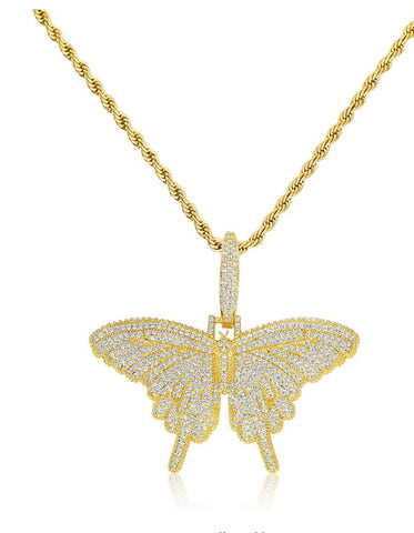 Big “B” Butterfly Rope Necklace